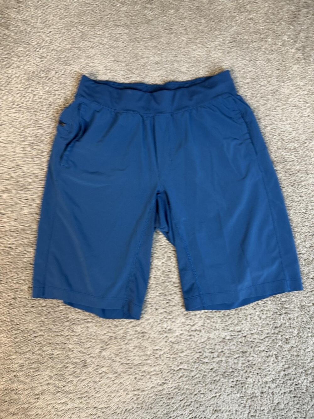 Lululemon T.H.E. Shorts Mens L Blue True Navy Swift Ultra Drawstring Cut